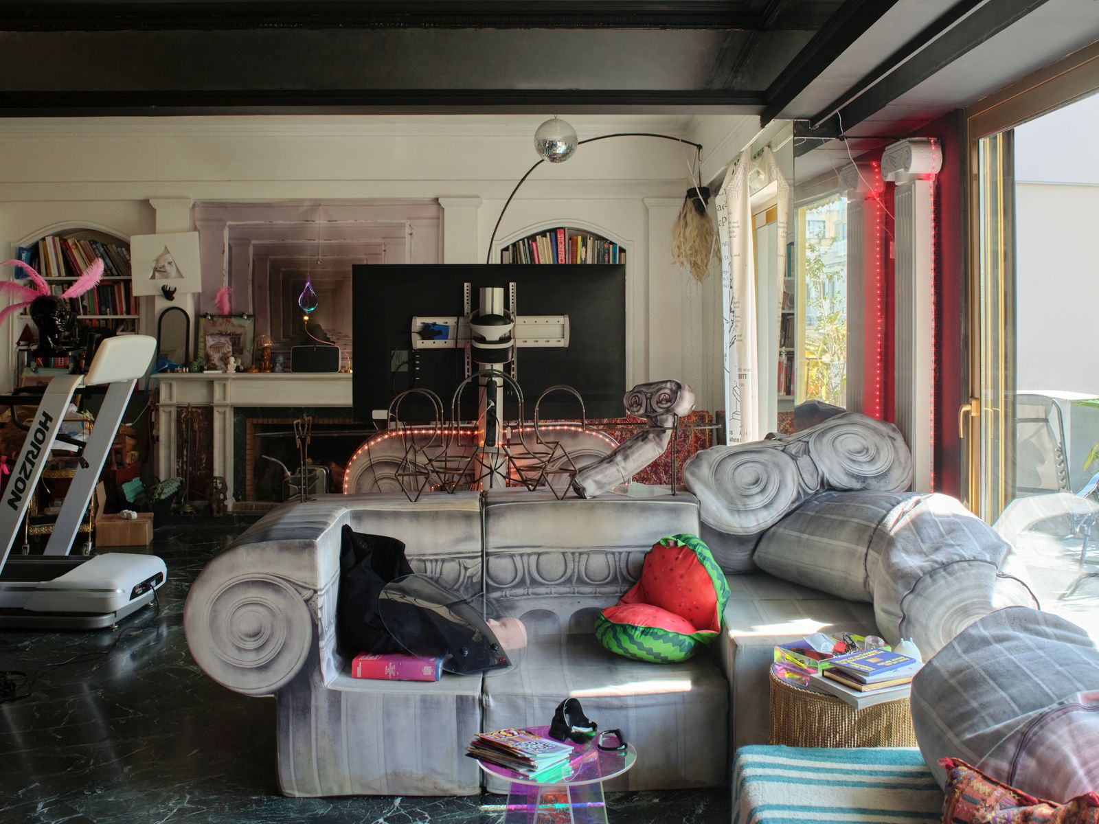 ‘It looks like a gay disco at six in the morning’: at home with artist Andreas Angelidakis