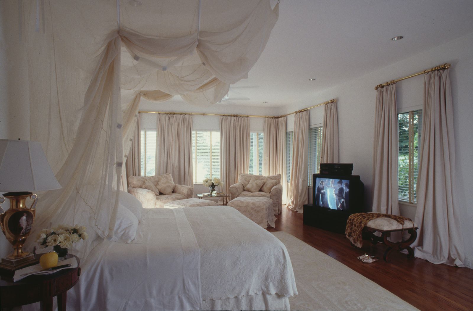 Image may contain Computer Hardware Electronics Hardware Monitor Screen Furniture Bed Bedroom Indoors Room and TV